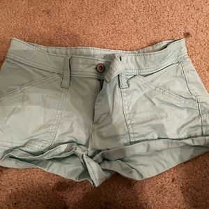 arizona jean company shorts. size 0. green color